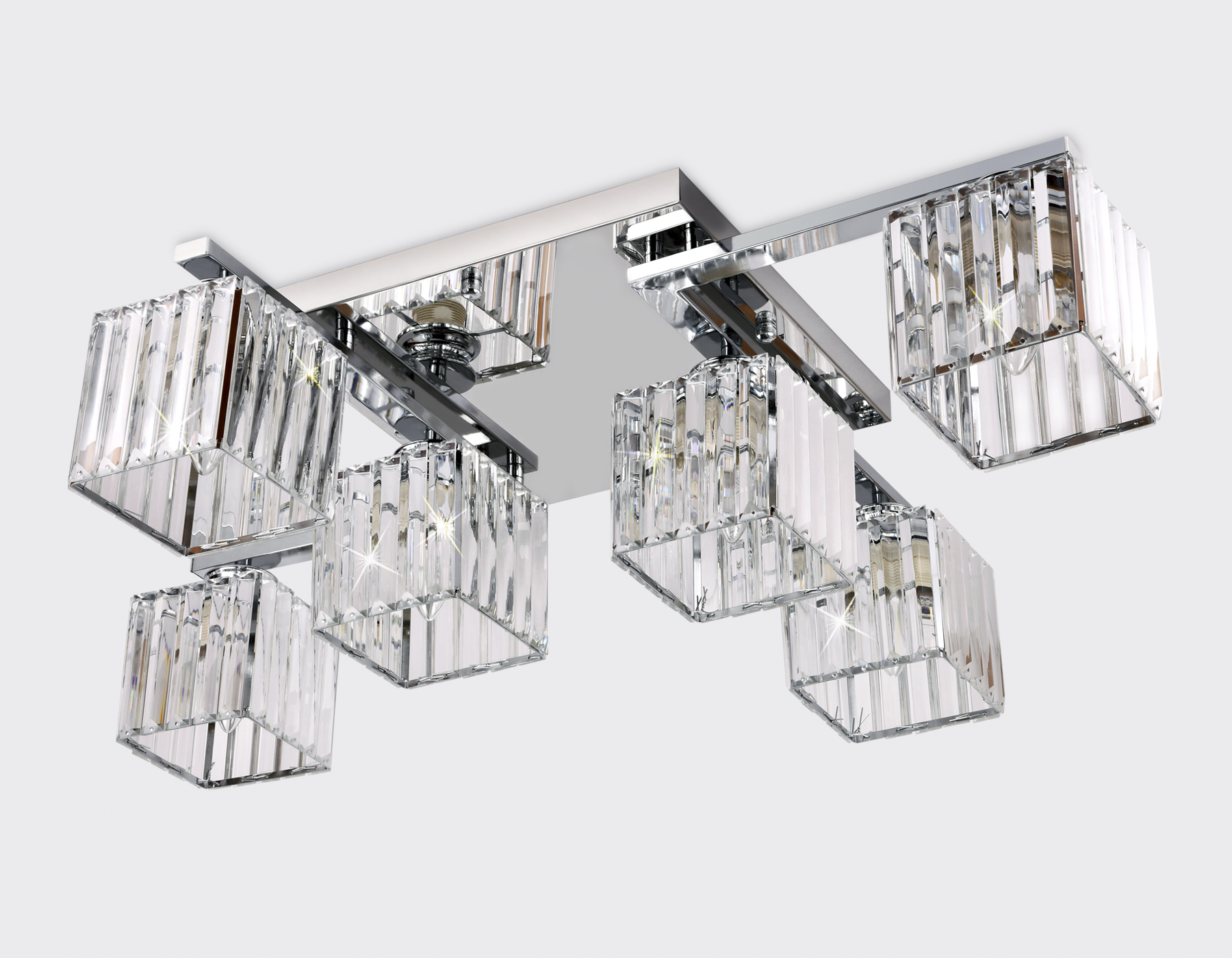 Потолочный светильник Ambrella TR5215/6 CH/CL хром/прозрачный E27/6 max 40W 870*630*220